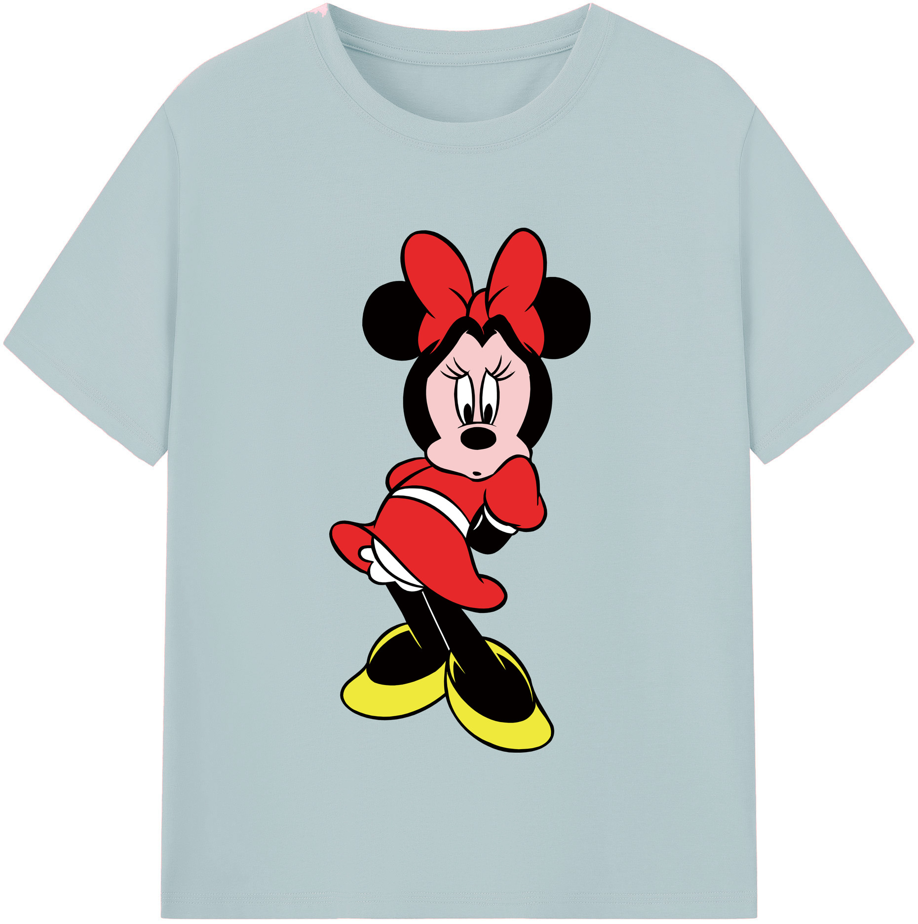 （画像用） ミッキーマウス Mickey Mouse 綿100％半袖Tシャツ（フロントプリント）